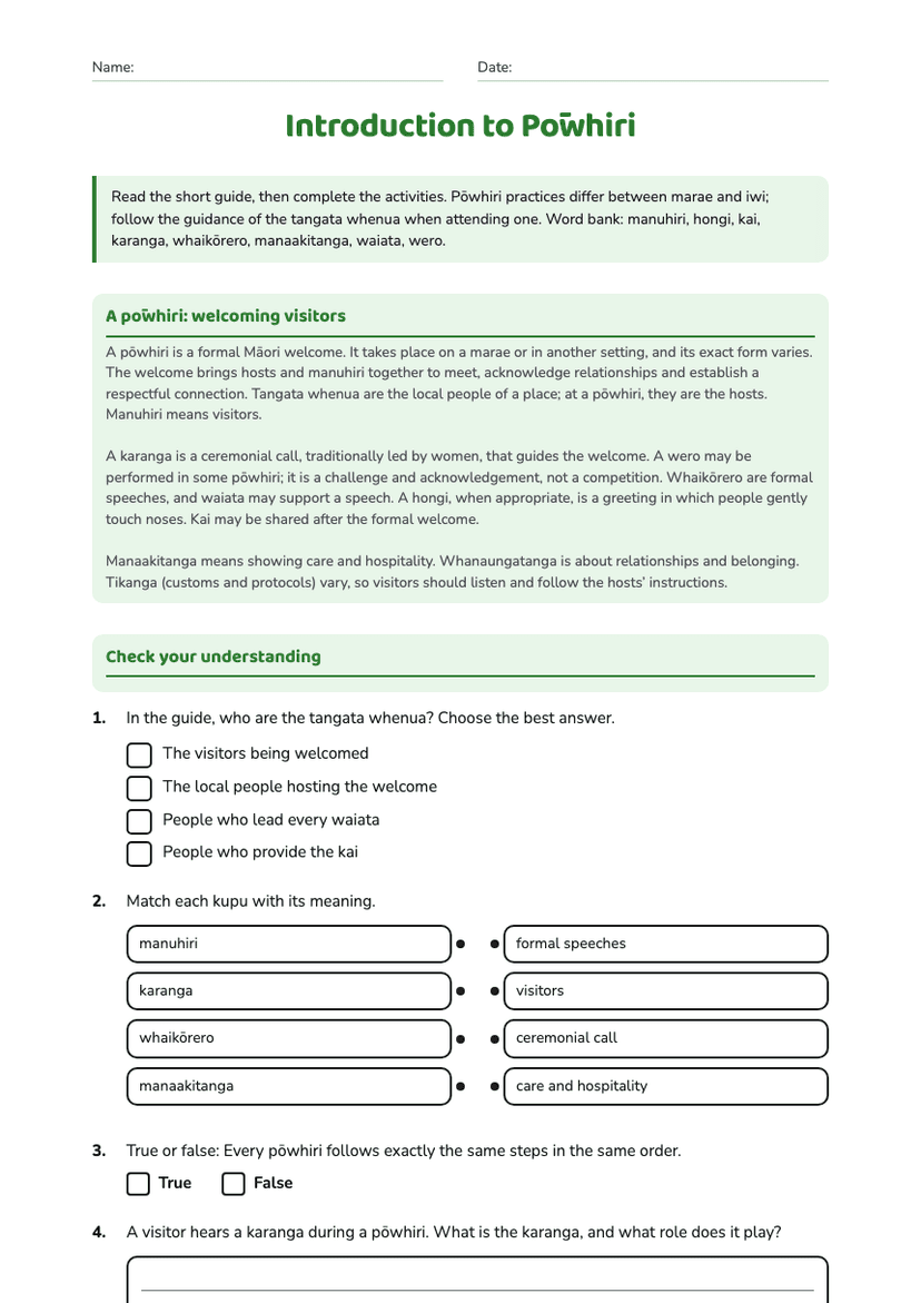 Introduction to Pōwhiri