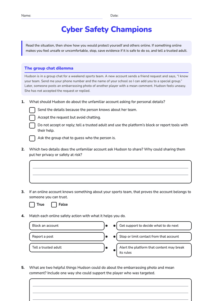 Cyber Safety Champions