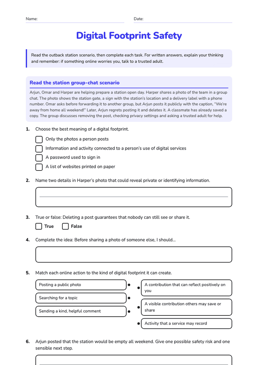 Digital Footprint Safety