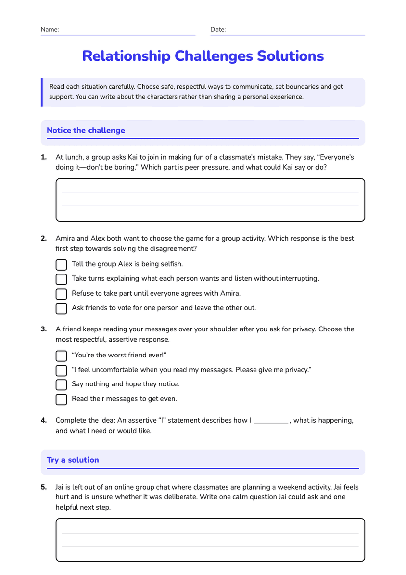Relationship Challenges Solutions