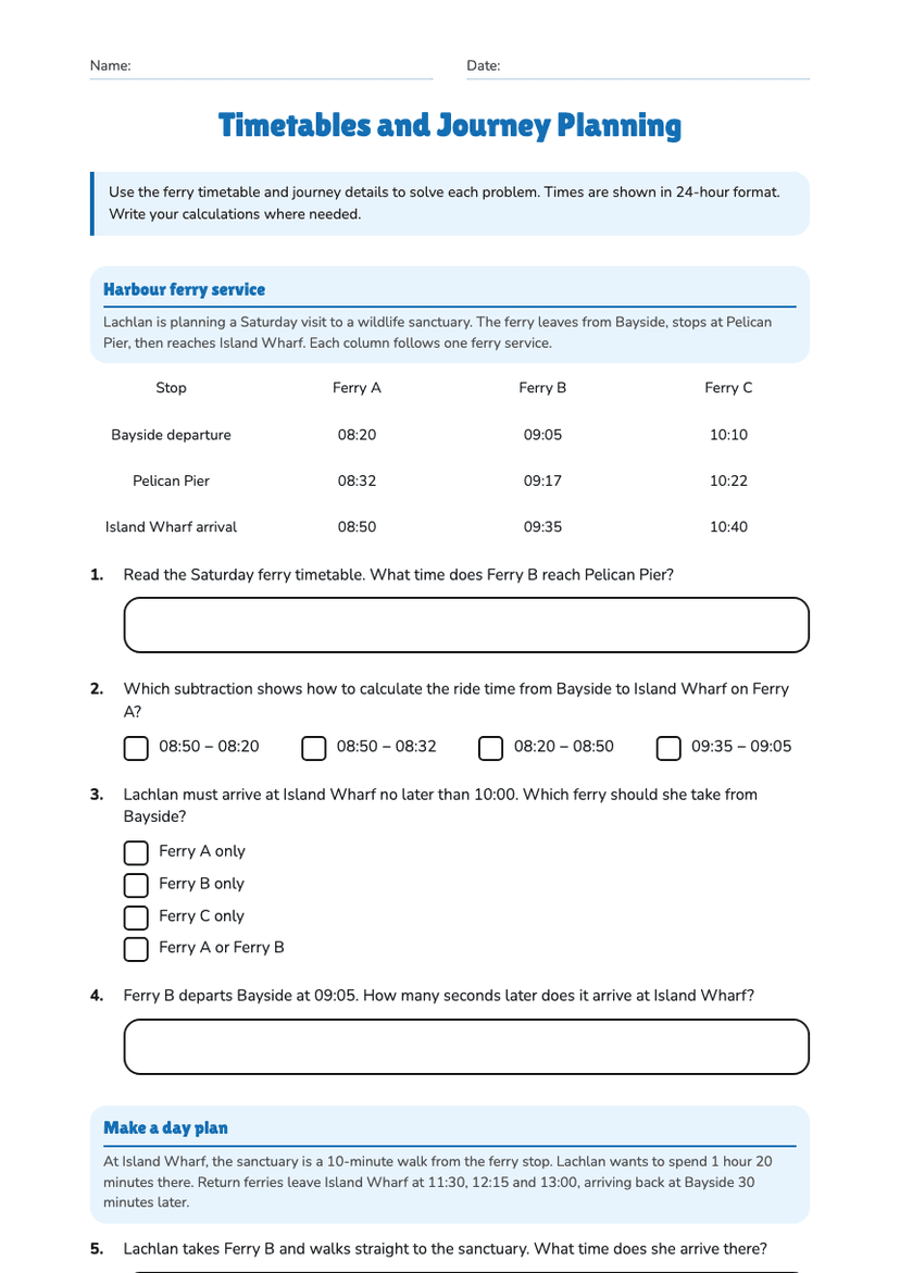 Timetables and Journey Planning