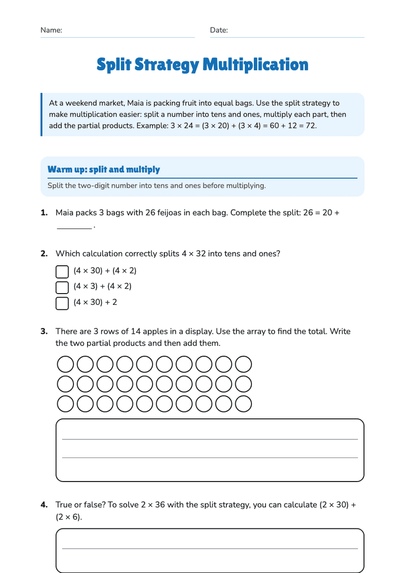 Split Strategy Multiplication