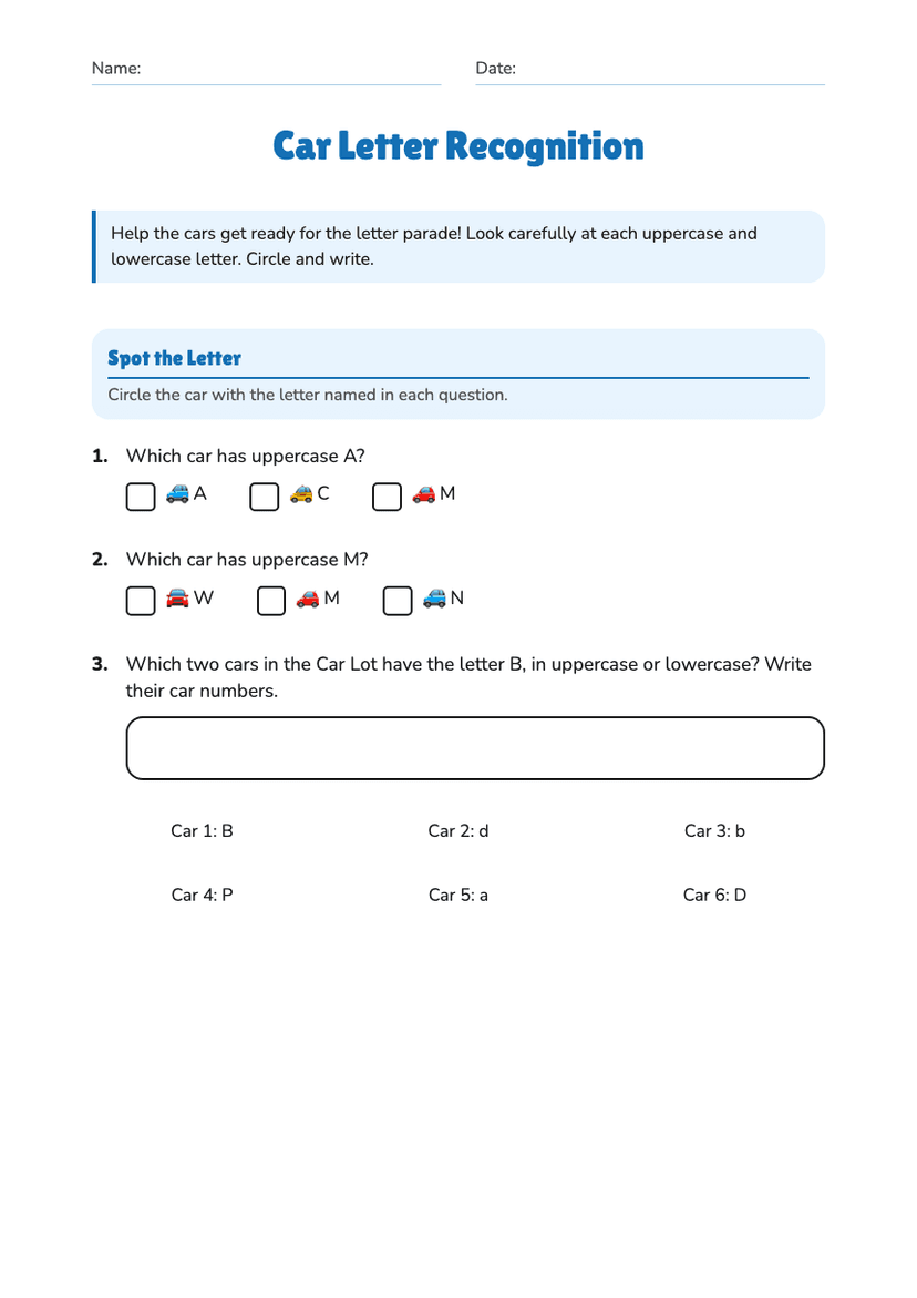 Car Letter Recognition