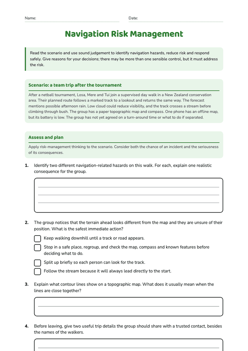 Navigation Risk Management