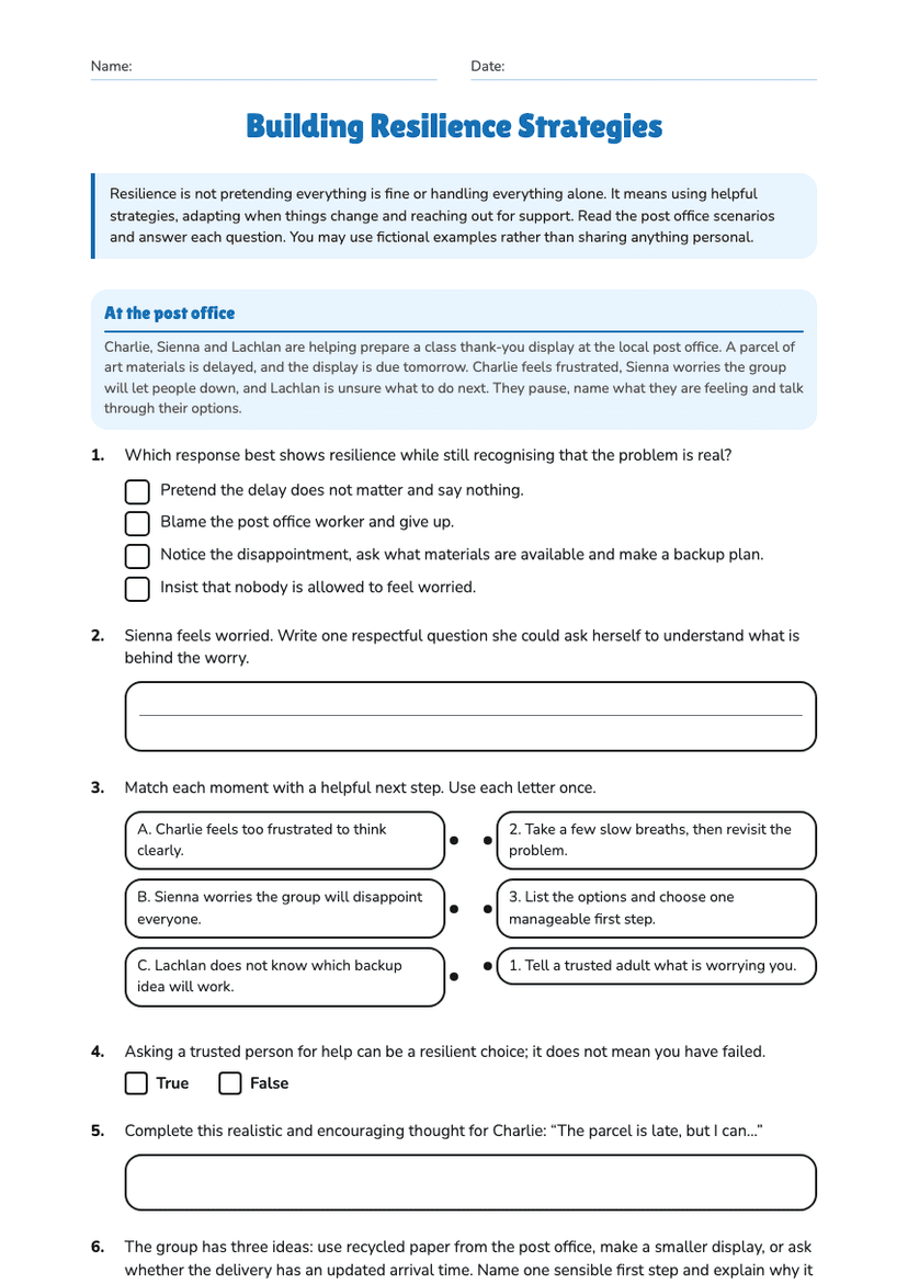 Building Resilience Strategies