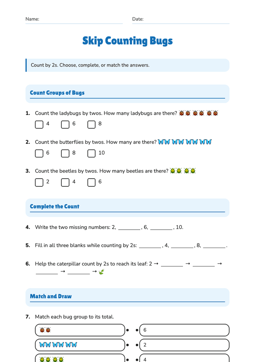 Skip Counting Bugs