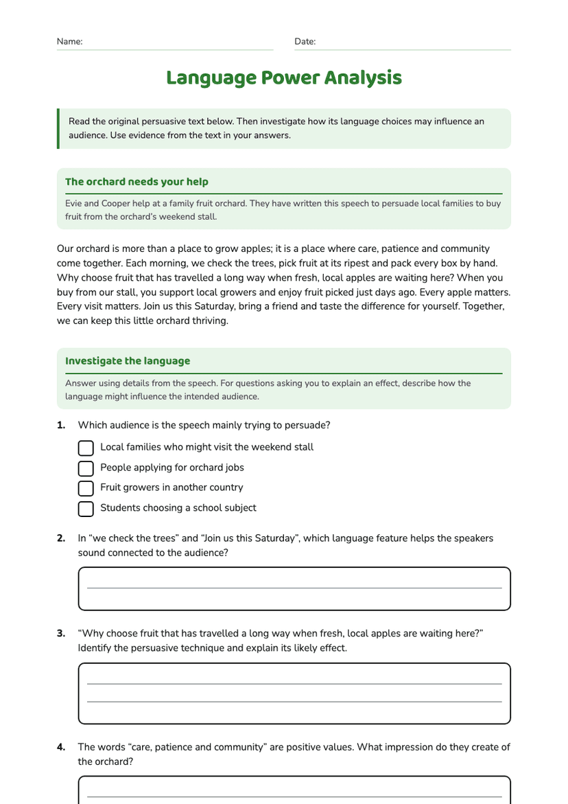 Language Power Analysis