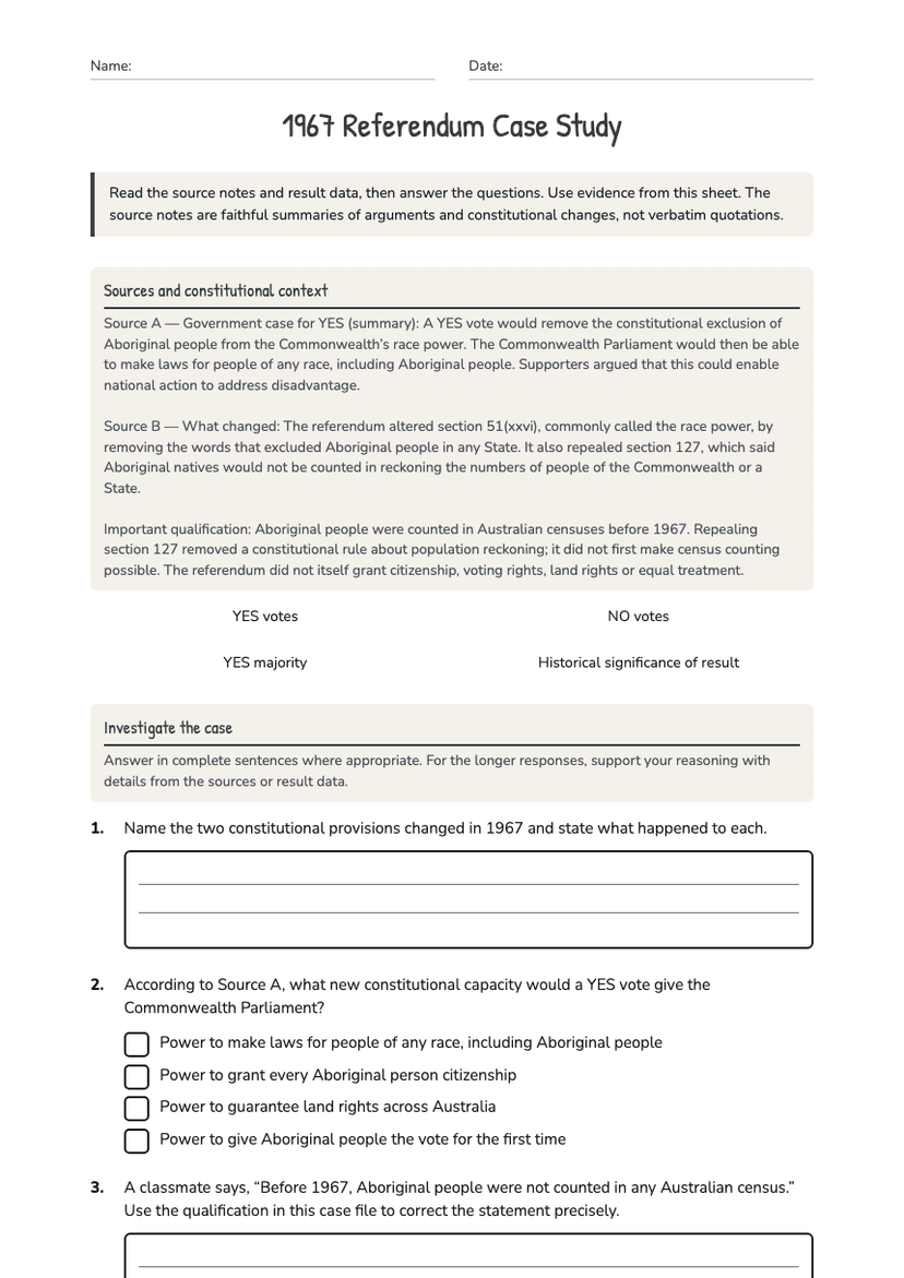 1967 Referendum Case Study