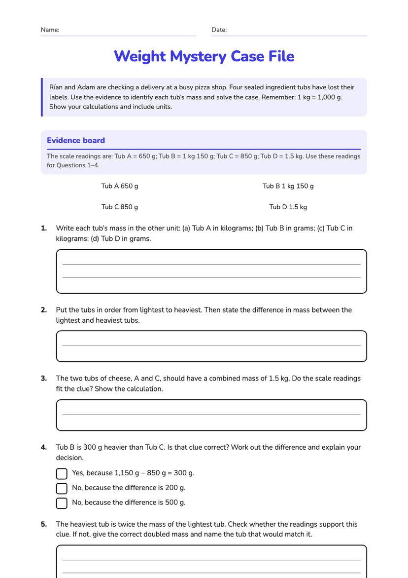 Weight Mystery Case File
