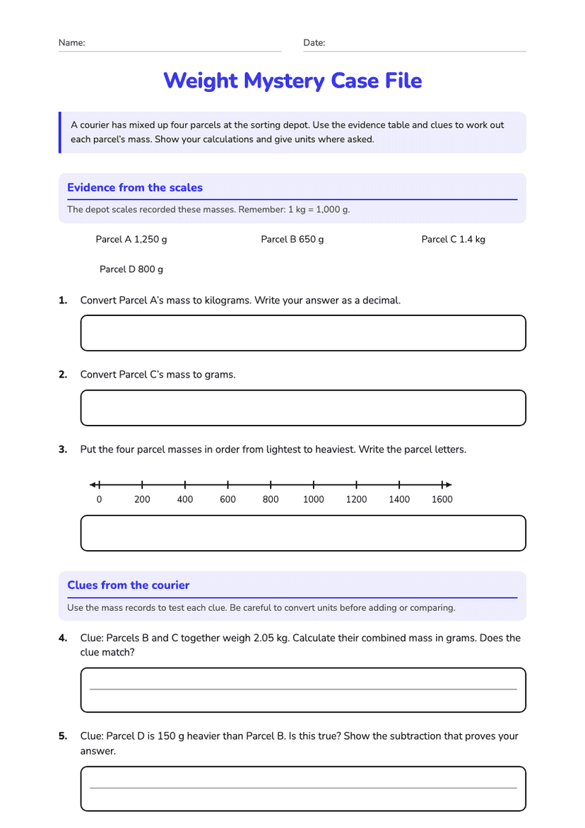 Weight Mystery Case File