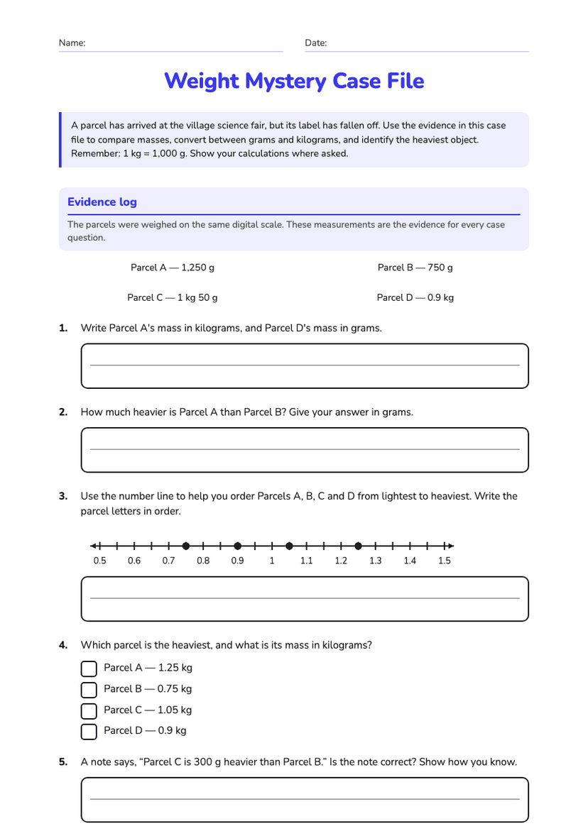 Weight Mystery Case File