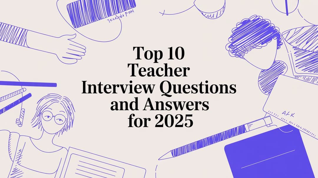Top 10 Teacher Interview Questions and Answers for 2026