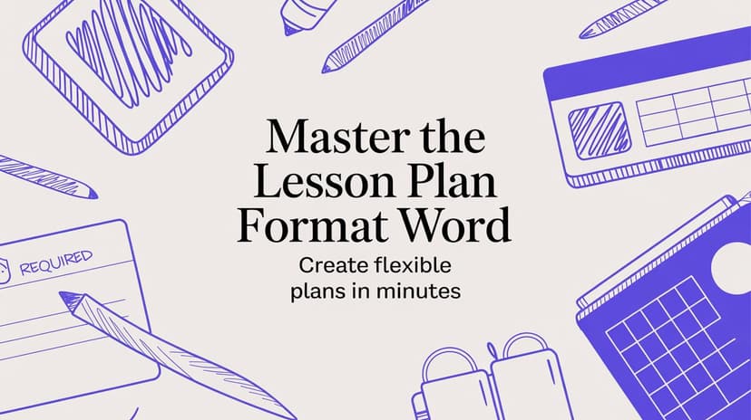 Word Lesson Examples Master the lesson plan format word: Create Flexible Plans in Minutes