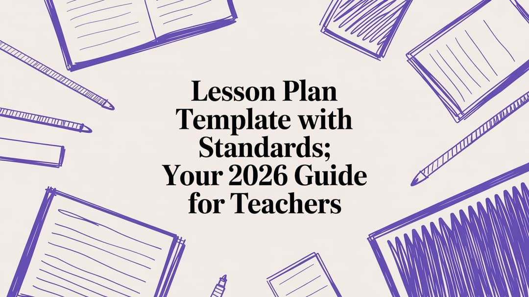 Standard Lesson Plan Examples Lesson Plan Template with Standards: Your 2026 Guide for Teachers