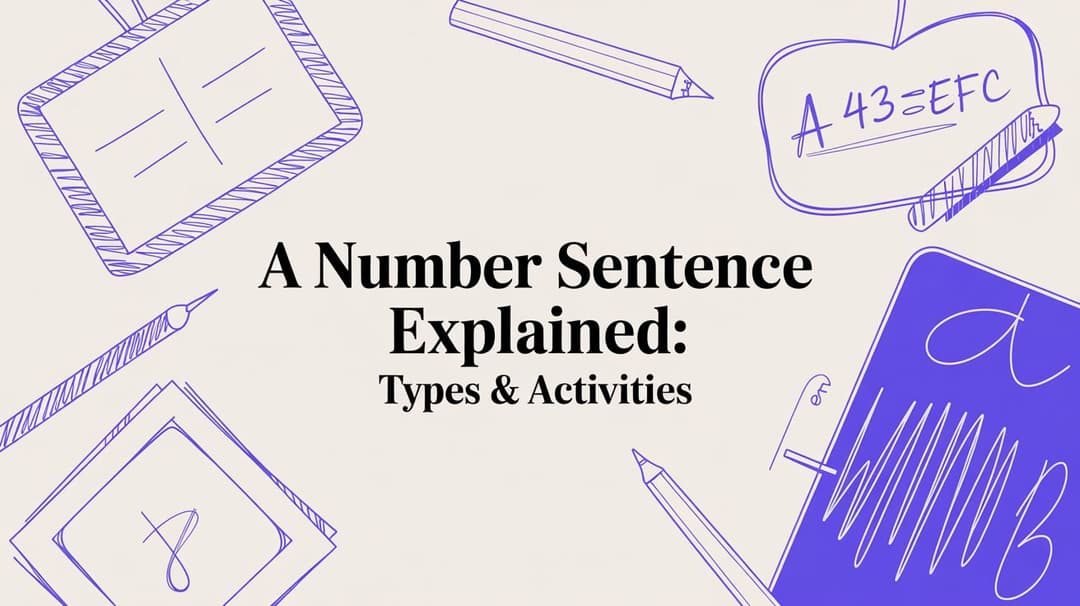 Decaying Sentence Math Examples A Number Sentence Explained: Types & Activities