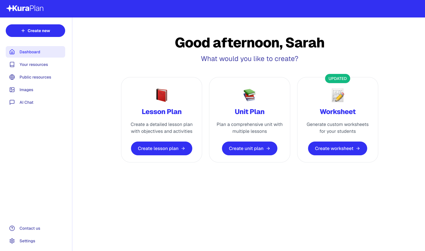 Kuraplan App Preview - Click to get started